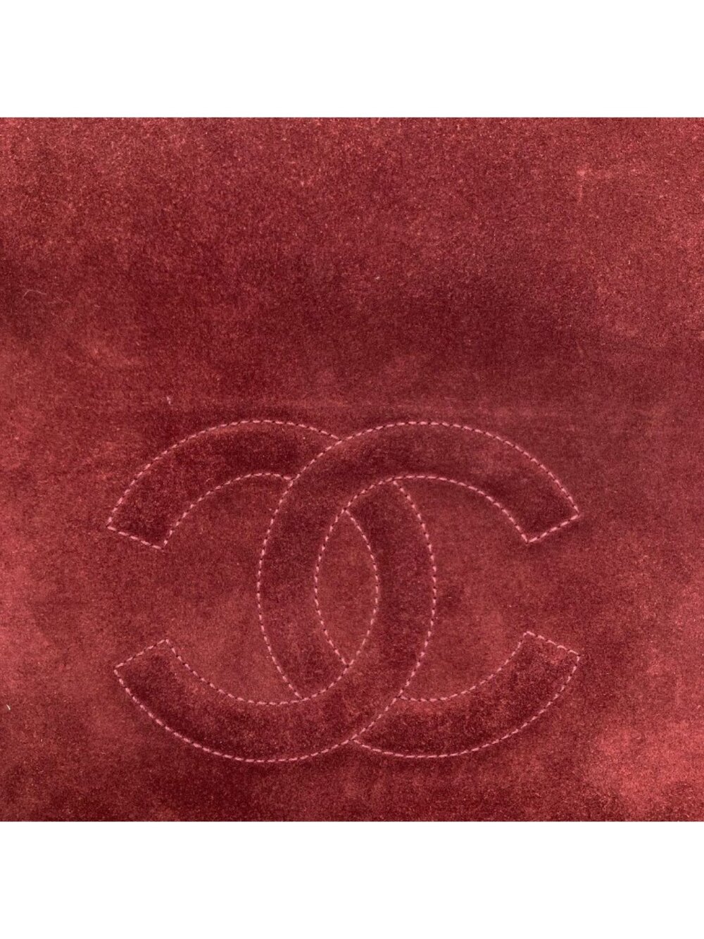 Chanel CC Logo Gold Tote Suede - Picture 13 of 15